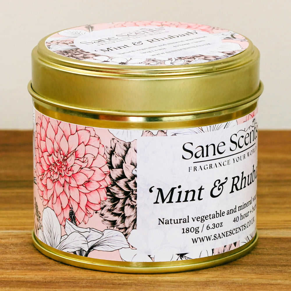 Mint & Rhubarb Luxury Scented Candle