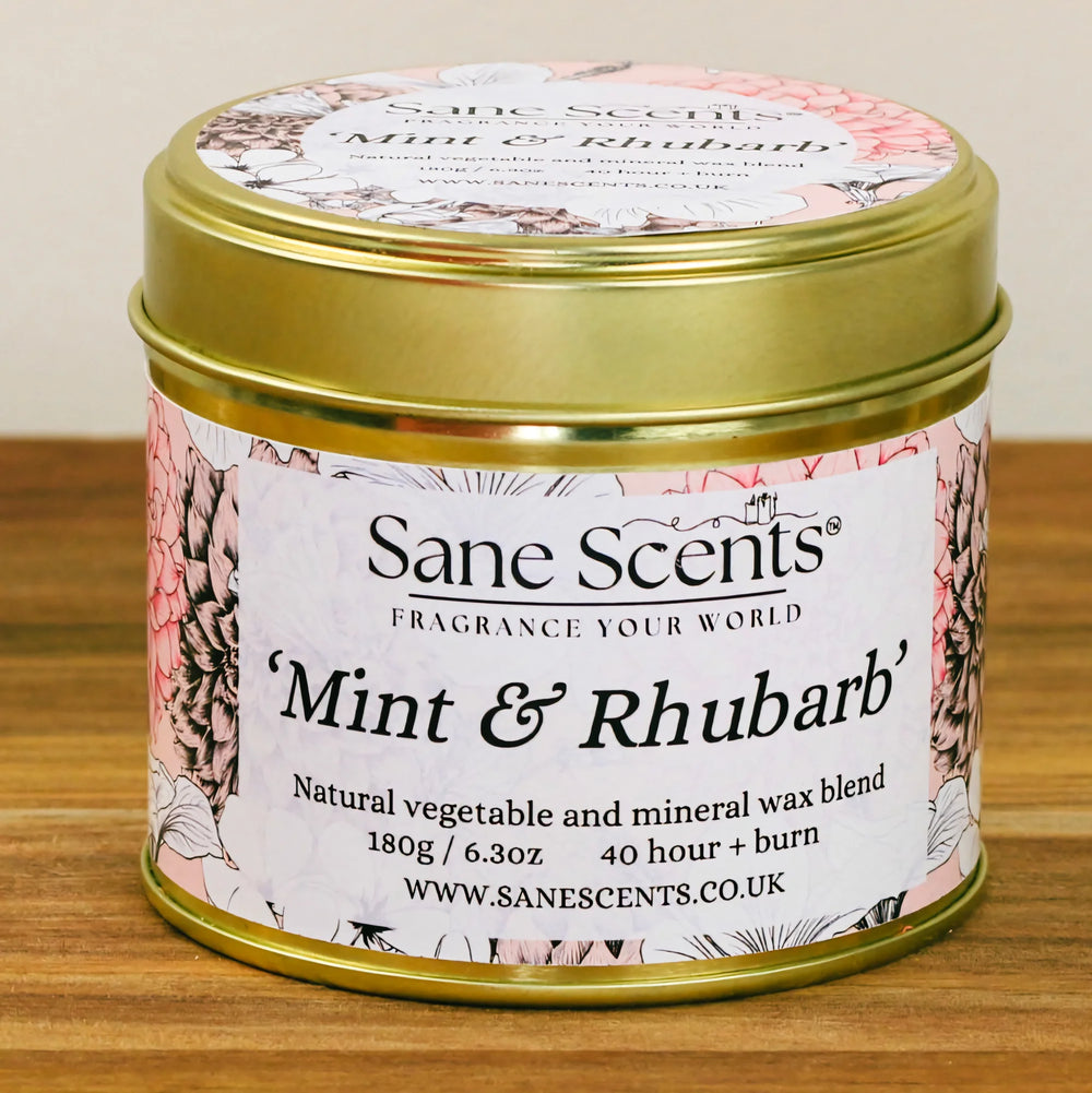 Mint & Rhubarb Luxury Scented Candle